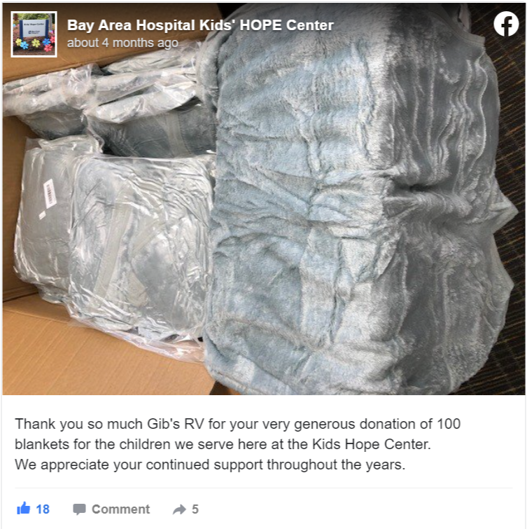 KHC Blanket Donation